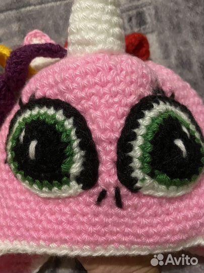 Шапка вязаная My little pony новая