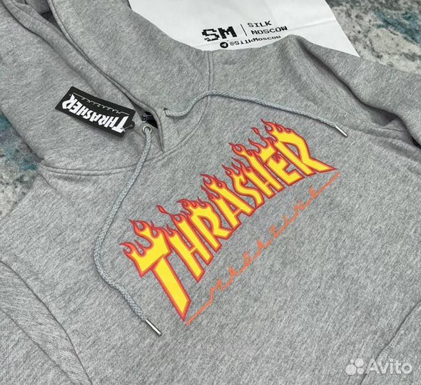 Худи thrasher flame logo