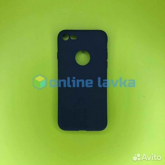 Чехол силикон для iPhone 7, 8 dark Blue
