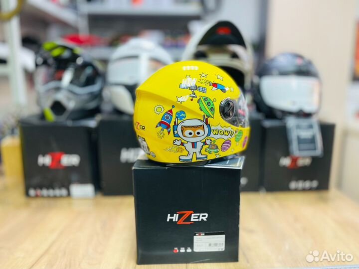 Детский мото шлем Hizer 218