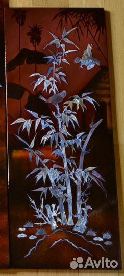 Панно лаковое с перламутром
