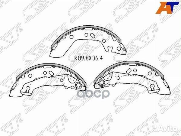 Колодки тормозные зад hyundai accent 99/ accen