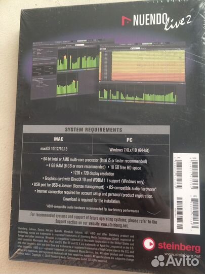 Ключ eLicenser + Программа DAW Nuendo Live