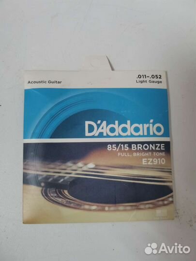 Струны для акустической гитары D'Addario