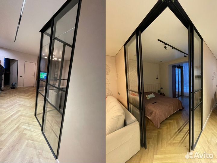 Межкомнатные перегородки, стеклянные перегородки