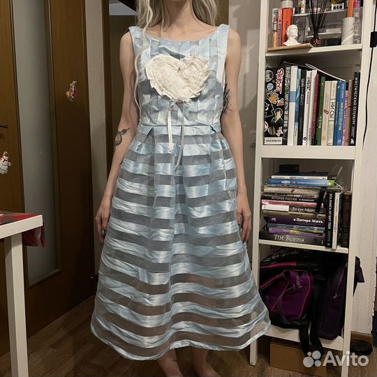 Голубое платье / сарафан