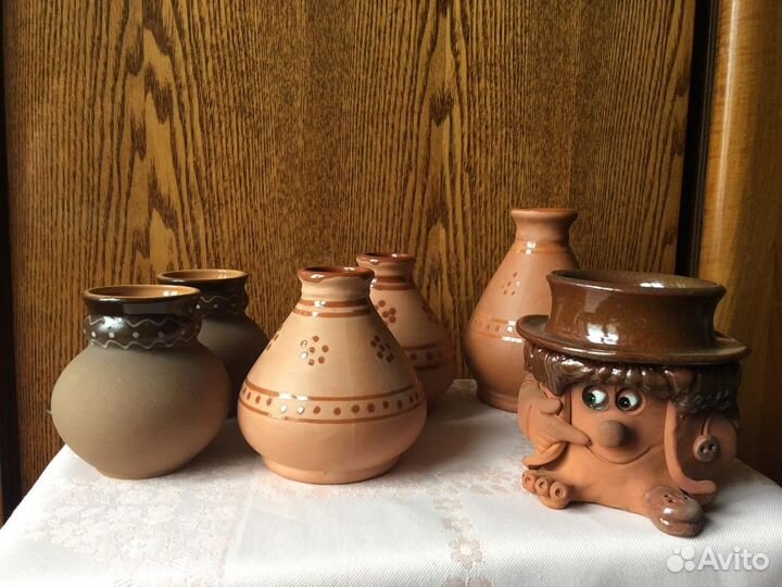 Керамические вазы и горшки времён СССР