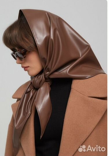 Косынка демисезонная из экокожи