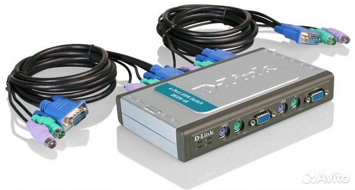 Переключатель D-Link dkvm-4K на 4 пк