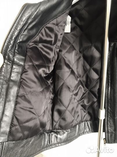 Винтажная кожаная куртка