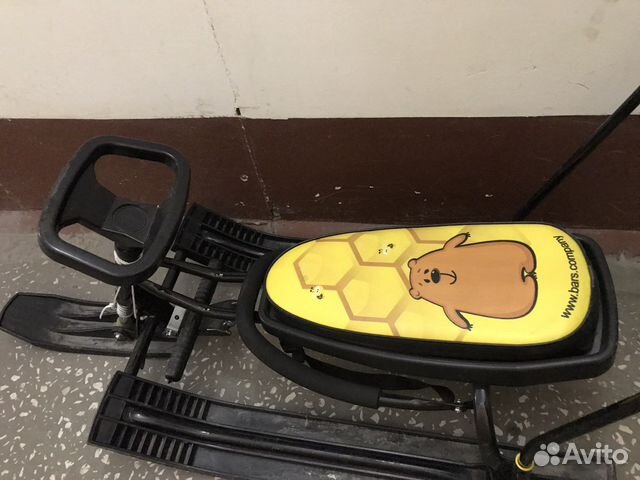 Снегокат с ручкой