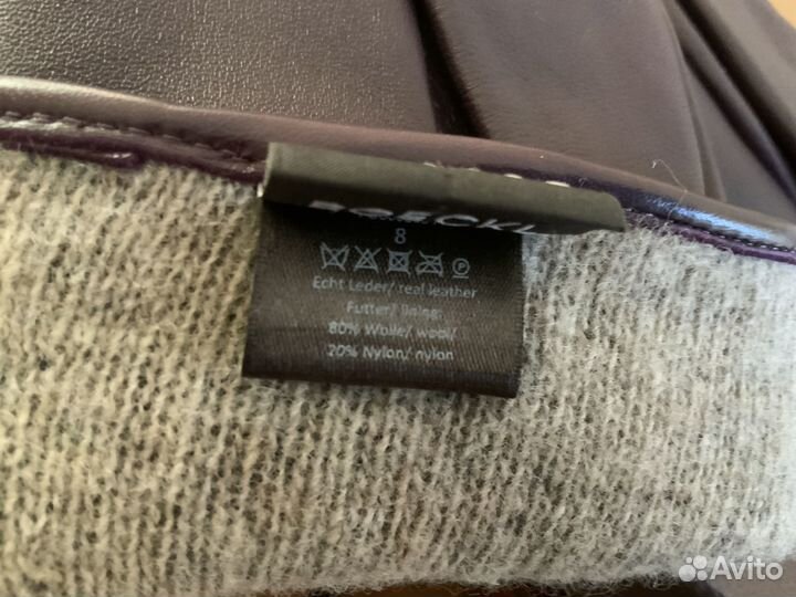 Перчатки женские кожаные новые 8