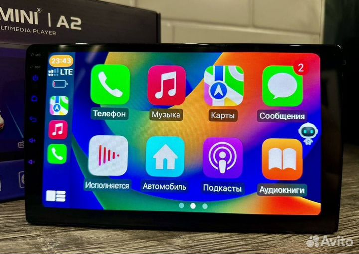 Мощная магнитола 4/64 гб на все марки авто (Арт.45554)