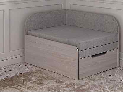 Раскладная кровать с местом для хранения Серебро