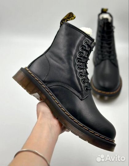 Ботинки dr martens с мехом