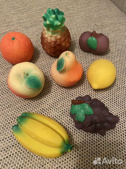 Игрушки резиновые Продукты