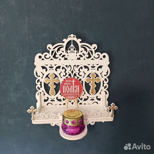 Полка для икон Иконостас Модель 93 Красный угол 1