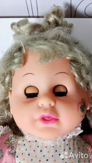 Кукла мягконабивная редкая винтаж