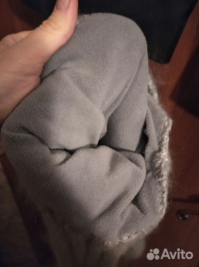 Шапка серая зимняя