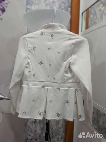 Пиджак жакет нарядный Снежность 122