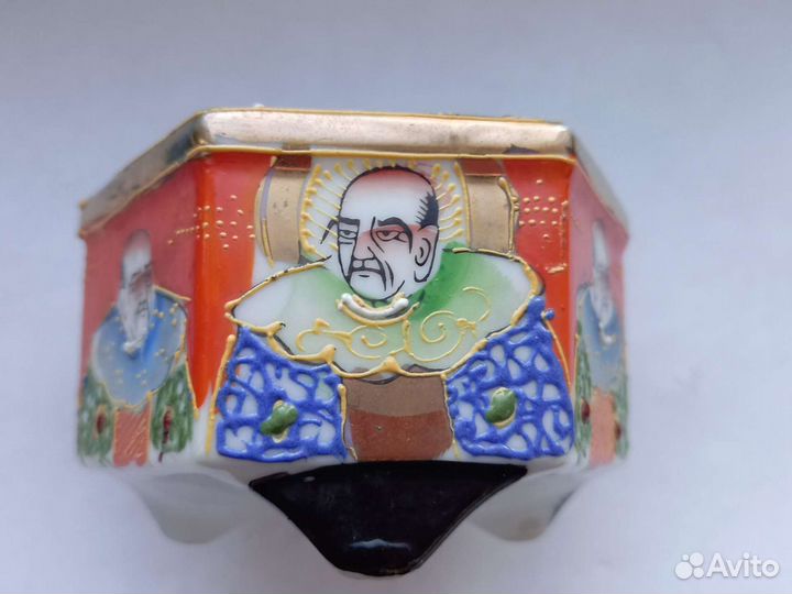 Вазочка Япония роспись эмалевыми красками