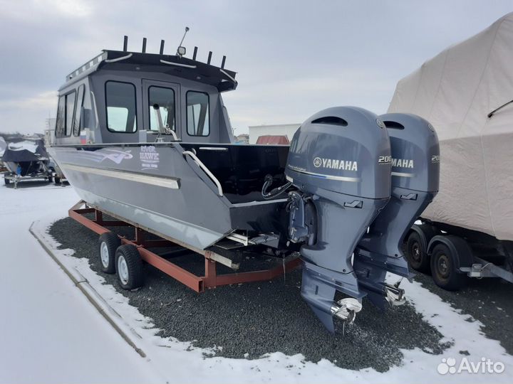 Катер River Hawk Ривер Хок 26 +2 Yamaha по 200 лс