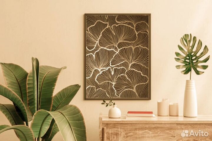 Картина Листья Гинго Интерьерная картина
