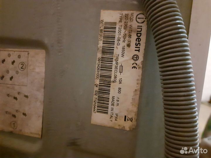 Стиральная машина indesit на запчасти