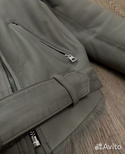 Дублёнка натуральная женская авиатор