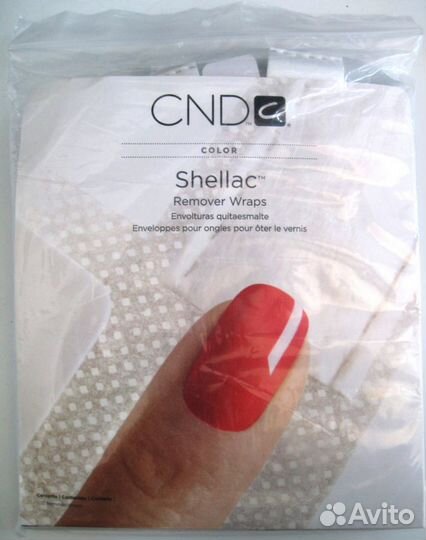 Shellac (шеллак) remover 100 шт, лаки, лампа