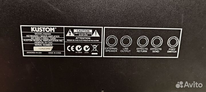 Клавишный комбик kustom KMA65