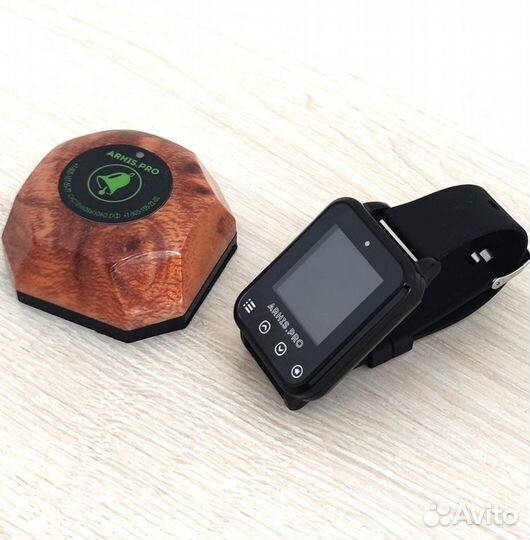 Кнопка вызова официанта Бургер с часами Элит