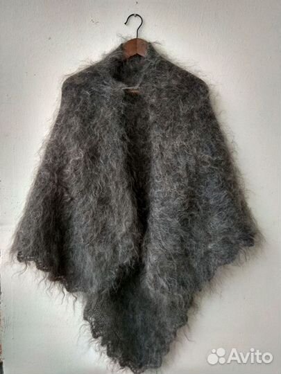 Шарфик из козьего пуха ажурный и платок пуховый