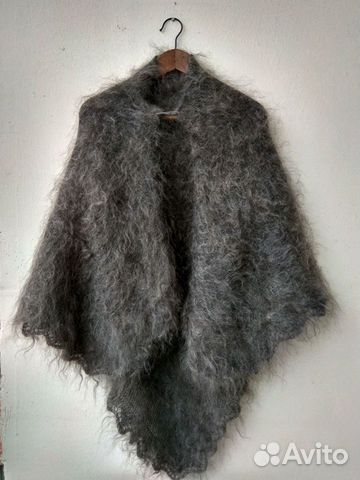 Шарфик из козьего пуха ажурный и платок пуховый