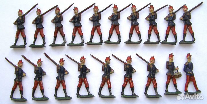 Антикварные цинковые солдатики. Германия. 1900г