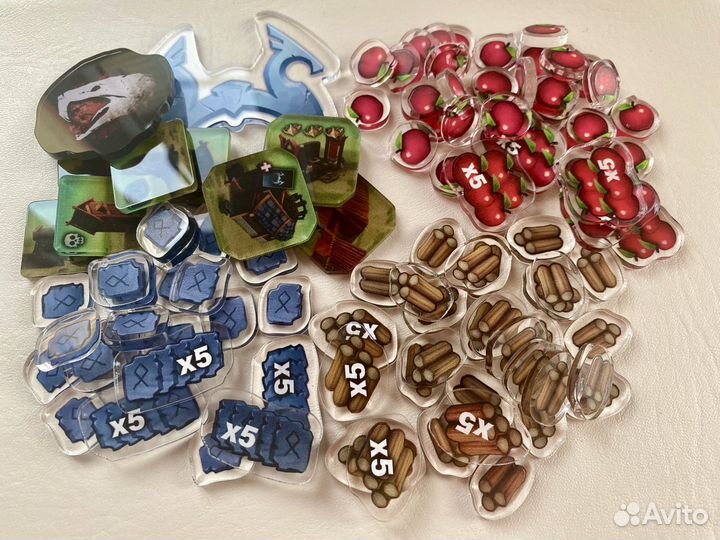 Акриловые жетоны для Нордгард. Northgard