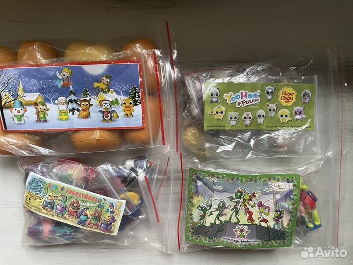 Игрушки из киндера 90х