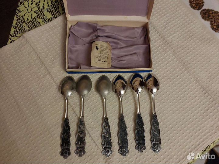 Чайные ложки мельхиор СССР