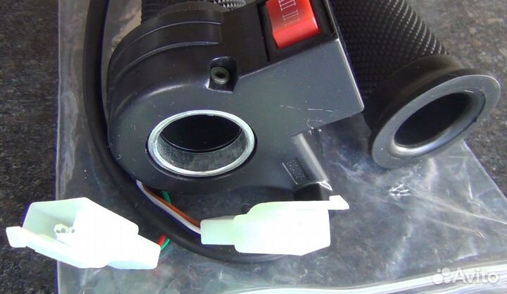 Ручка газа для электровелосипеда 1 кнопка комплект