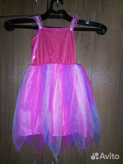 Нарядное платье для девочки 110 116 розовое