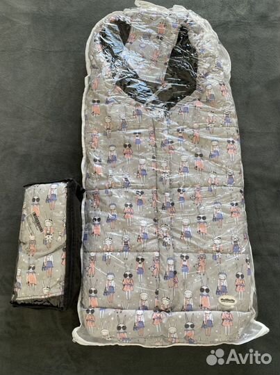 Конверт и рукавички для коляски мимими