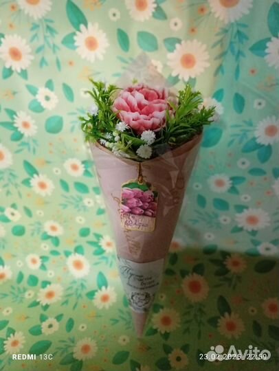 Букет из мыльных цветов