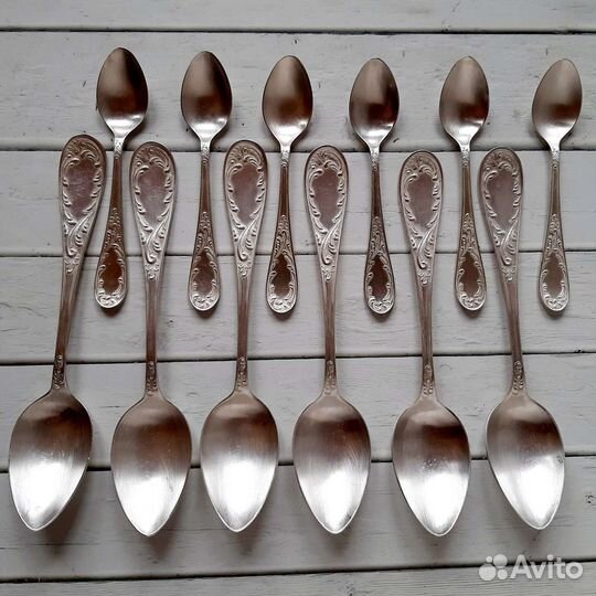 Мельхиоровые антикварные ложки СССР