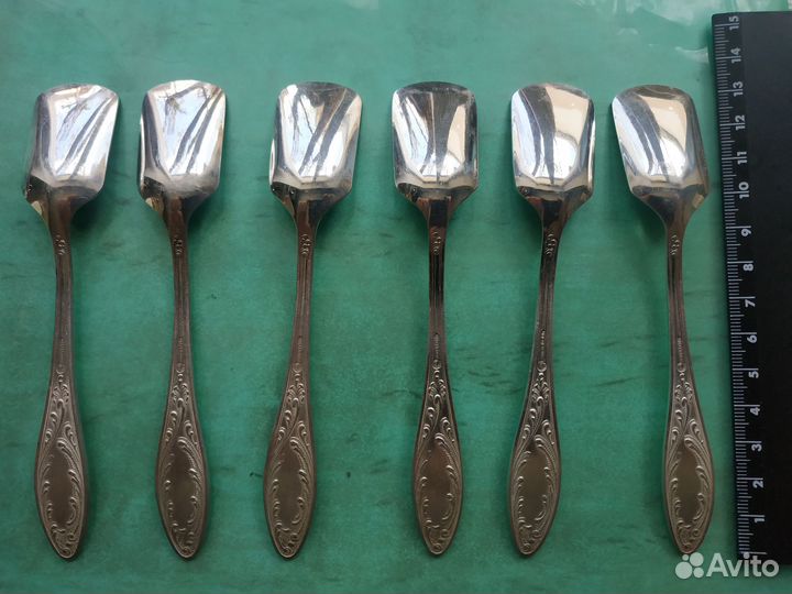 Ложки-совочки СССР мнц, Кольчугино, новые, 6 шт