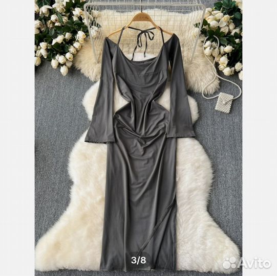 Новое платье макси с открытой спиной 44 р