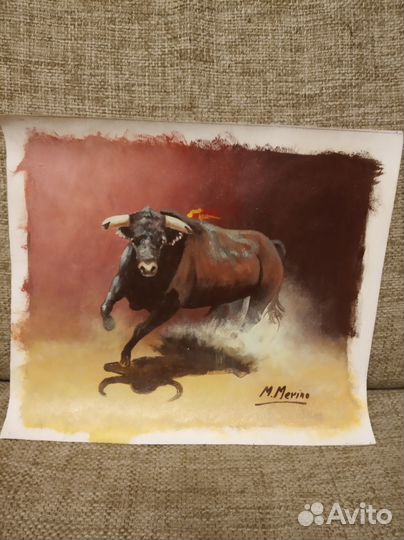 Картина на холсте с вернисажа в г. Барселона