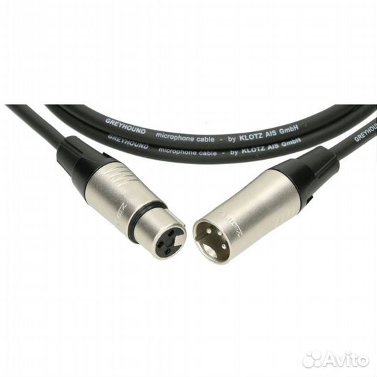 Кабель микрофонный Klotz GRG1FM03.0 greyhound