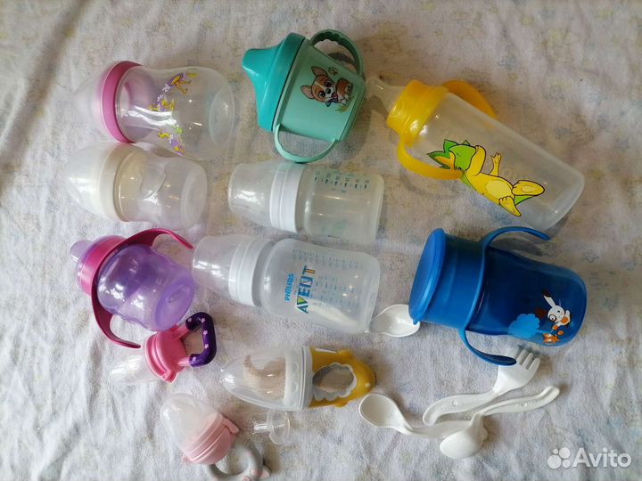 Бутылочки и поильники. От 0 до 1 года