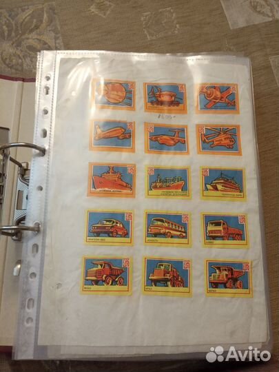 Коллекция наборов спичечных этикеток