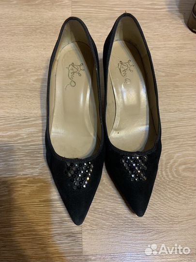 Туфли замшевые